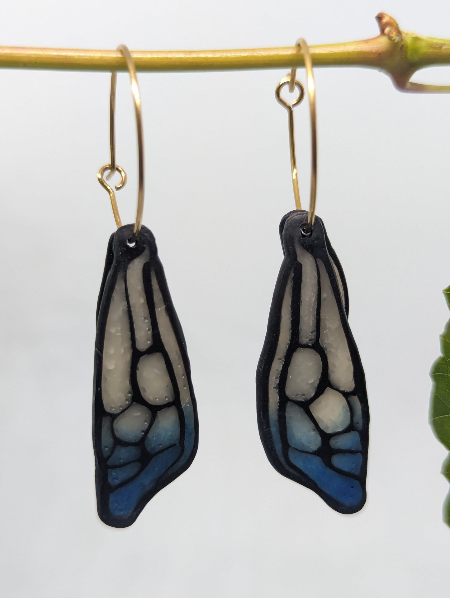 Blue Blushed Honey Bee Wings