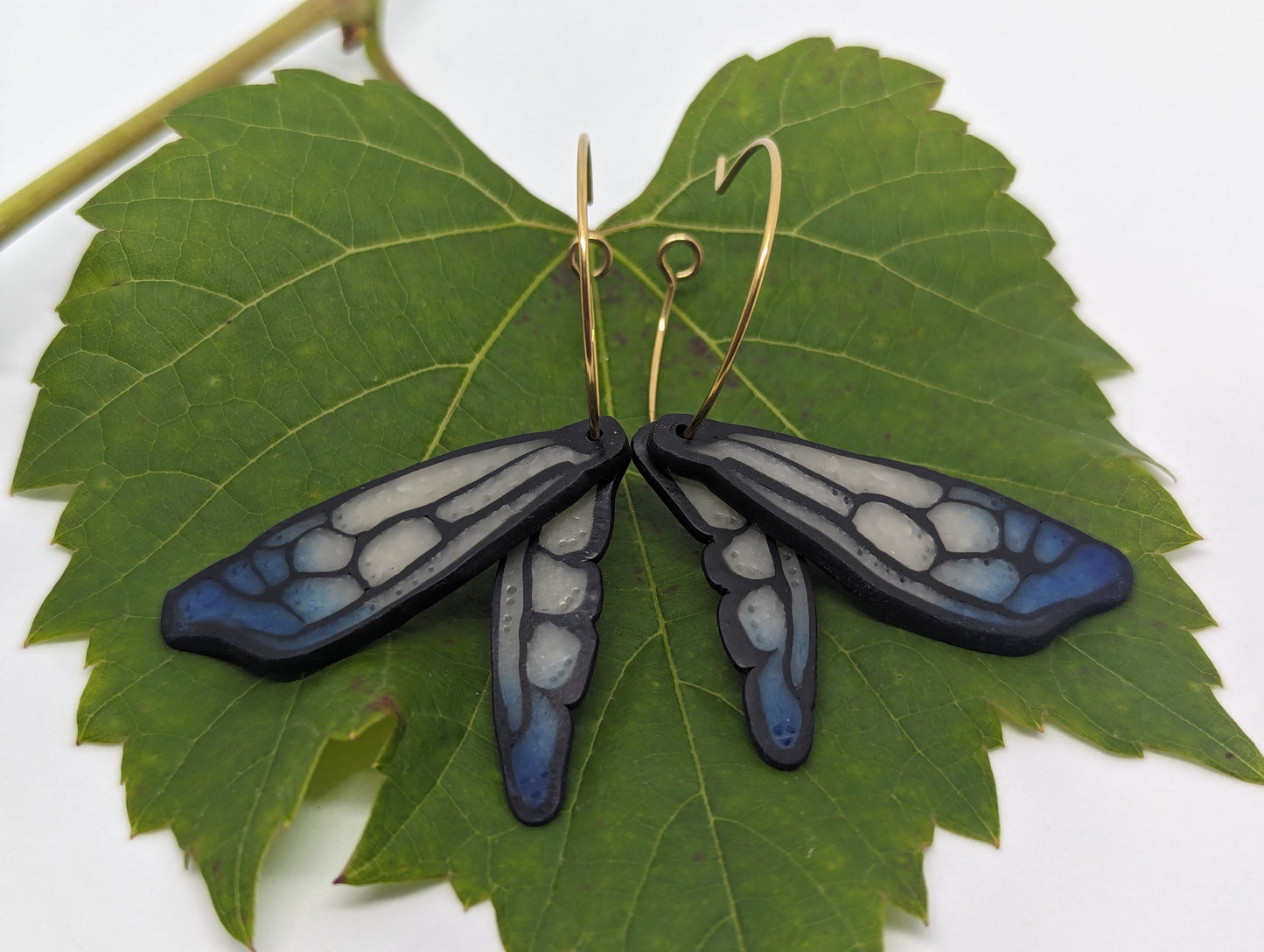 Blue Blushed Honey Bee Wings